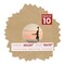 Beige Suede Mat Board for 20x20 Frames - Circle Opening for 10x10 Photos